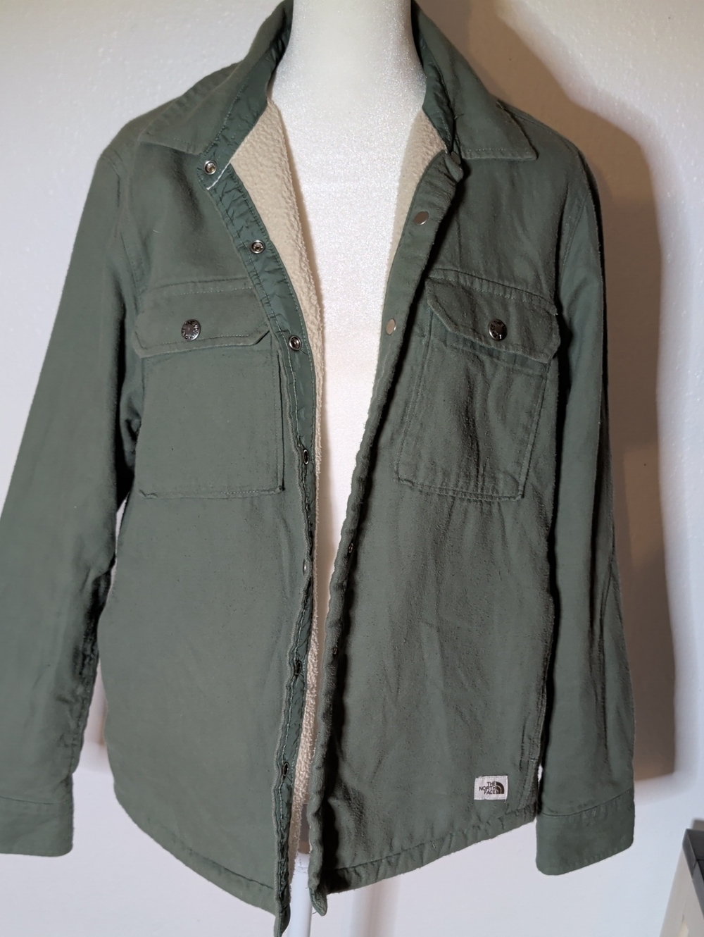 The North Face Olive Green Sherpa-Lined Field Jacket